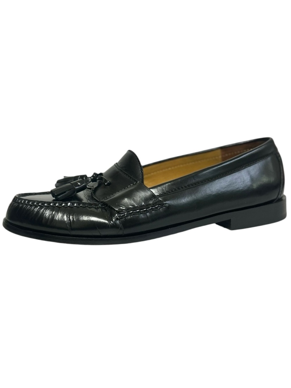 Cole Haan Pinch Tassel Loafers Men’s 11 Black Leather Hand Sewn Moccasins